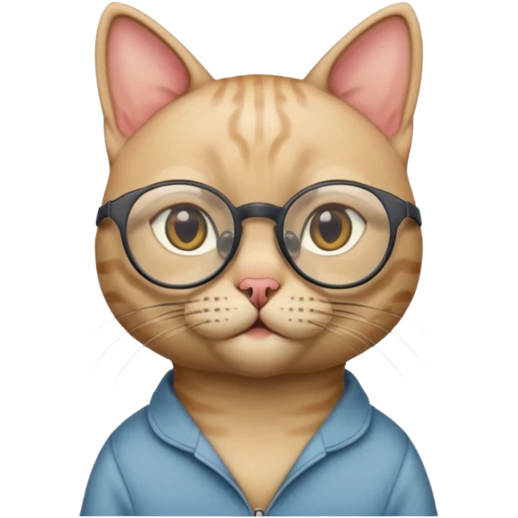 sfenks cat with glasses emoji