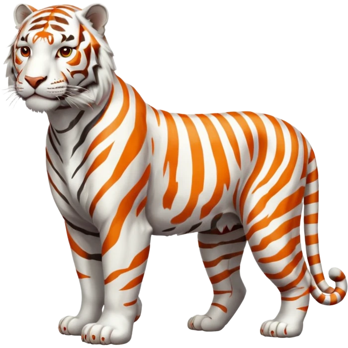 Tiger WHITE FULLBODY emoji
