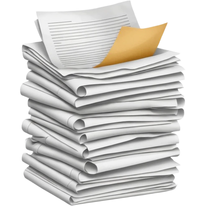 Pile of papers emoji