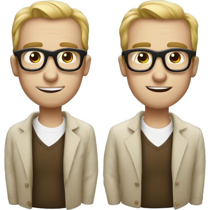 Ragazzo con sigaretta e occhiali emoji