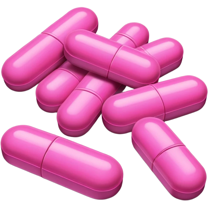 Pink pills scored emoji