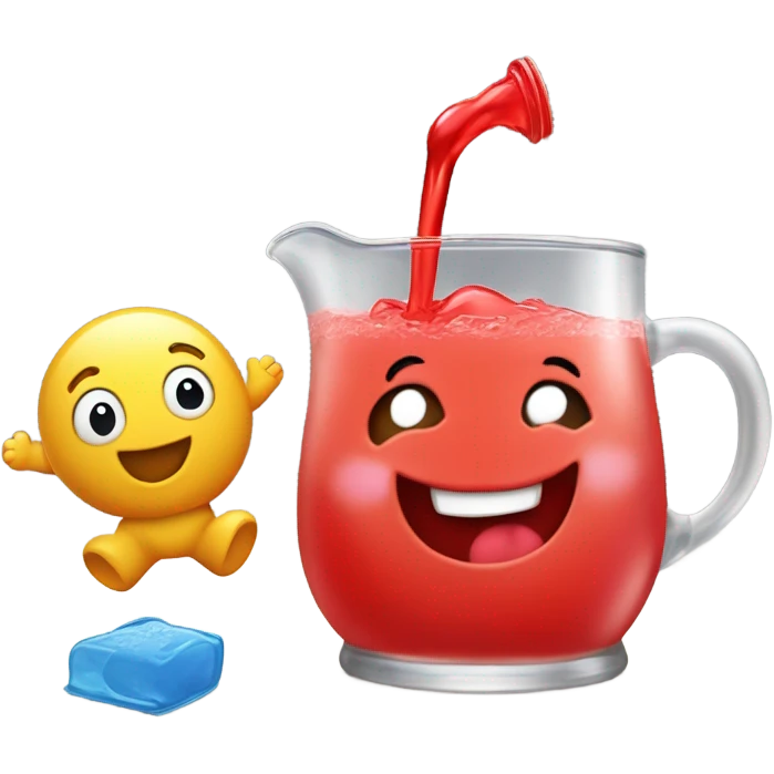 Baby with the kool aid man emoji