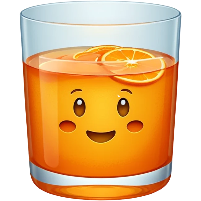 Orange gelatin emoji