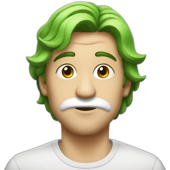 zelenskiy wit white powder on his nose emoji
