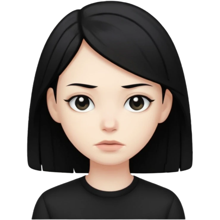 Emo qui four un noir emoji