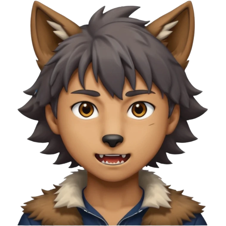 Wolf Anime Boy emoji