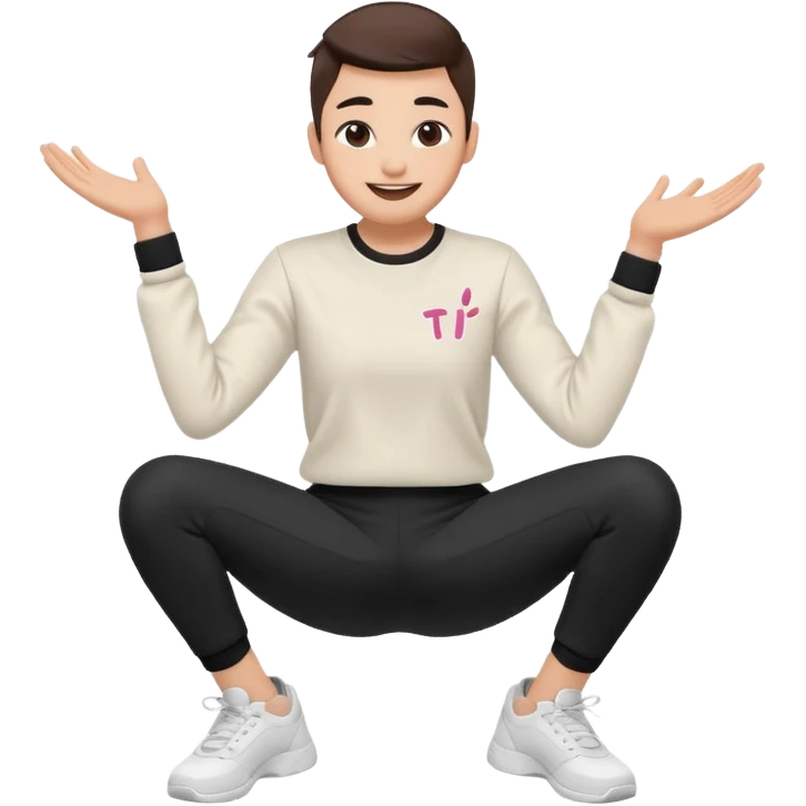 tiktok dance sit down emoji