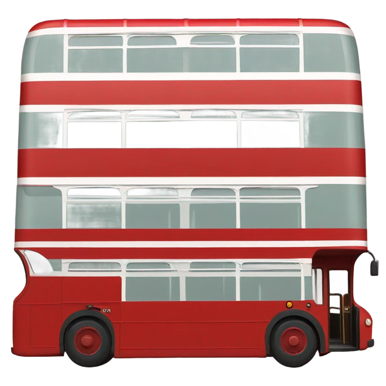 london bus, side view emoji