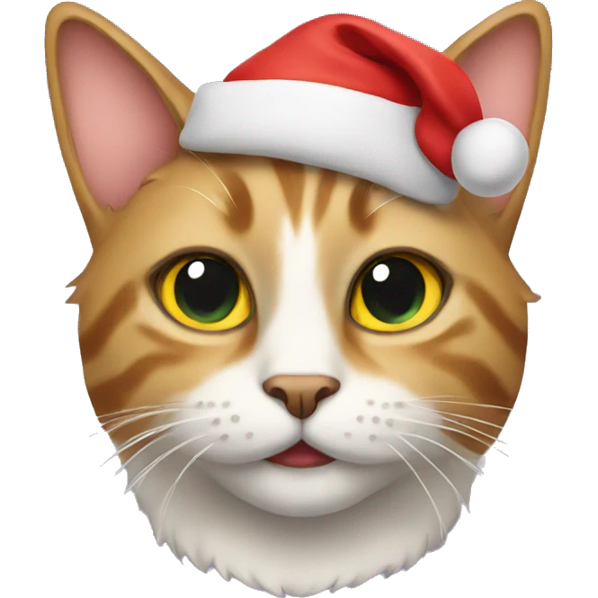 Cat with Christmas  emoji
