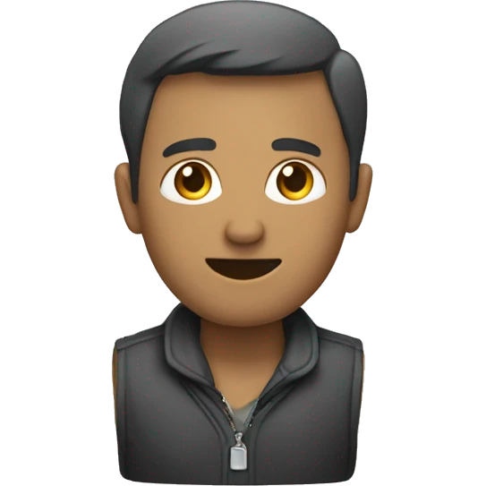Un homme qui montre son indexe  emoji