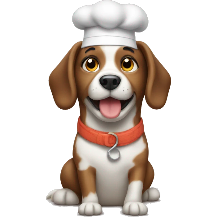 Dog baking emoji