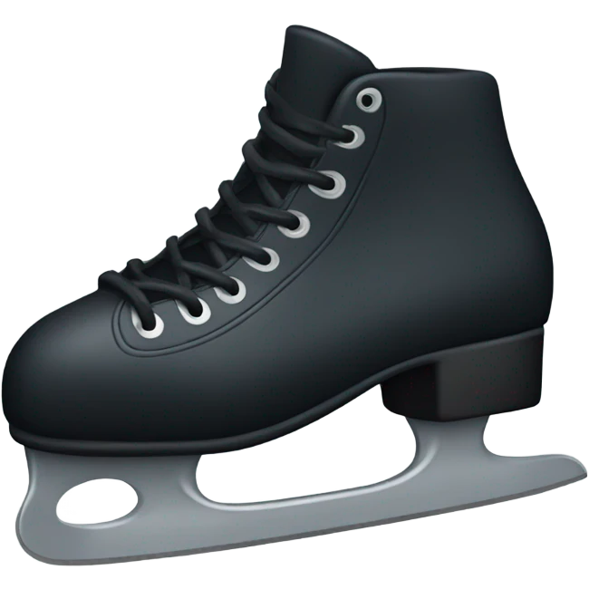 Black ice skates emoji