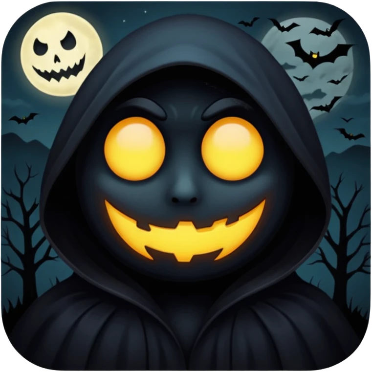 creepy dark night emoji