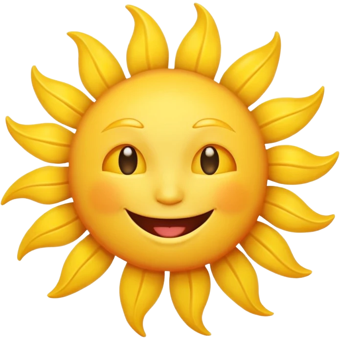 smiling sun emoji emoji