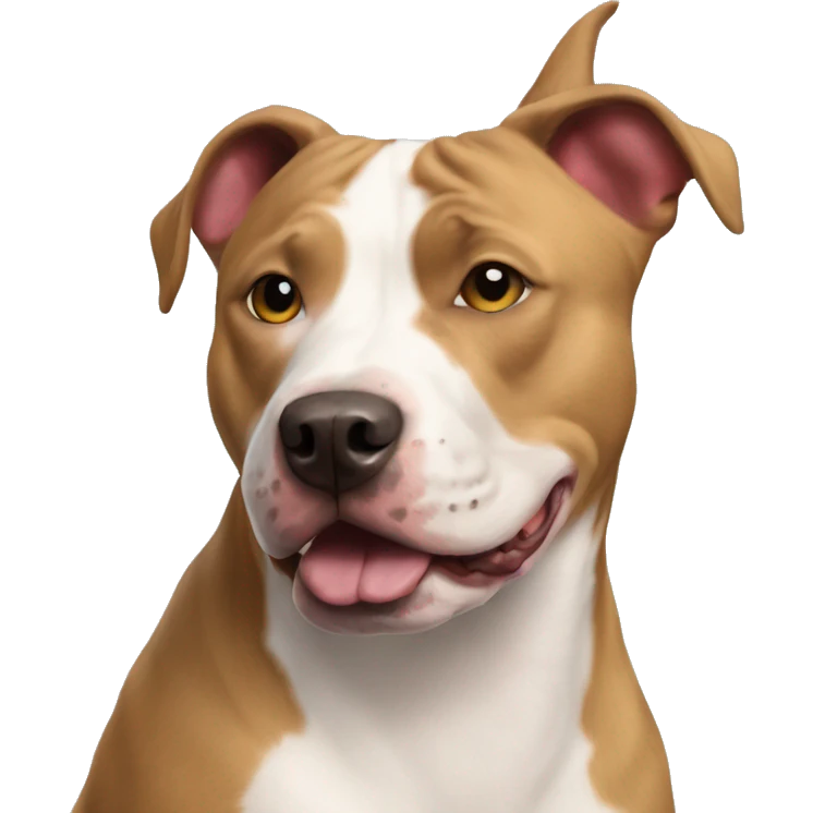 Pit bull cattle dog mix emoji