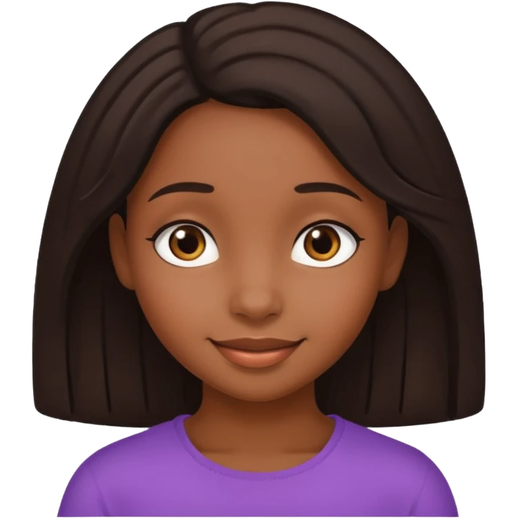 Shy black girl  emoji