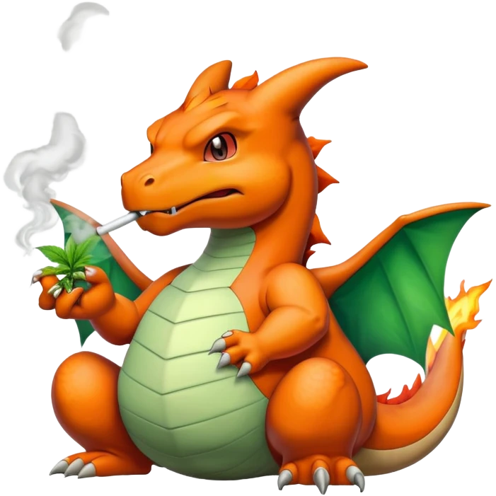 Pokémon smoking weed emoji
