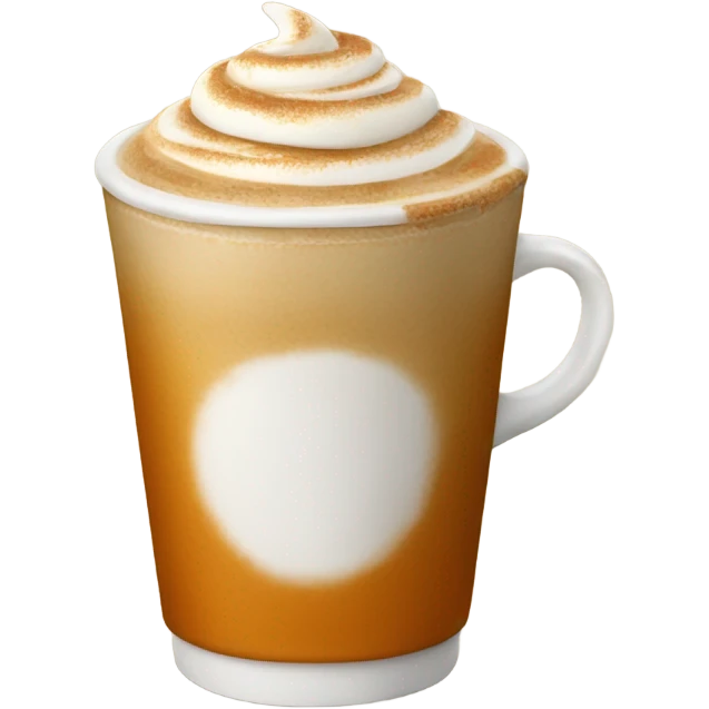 Realistic pumpkin latte emoji