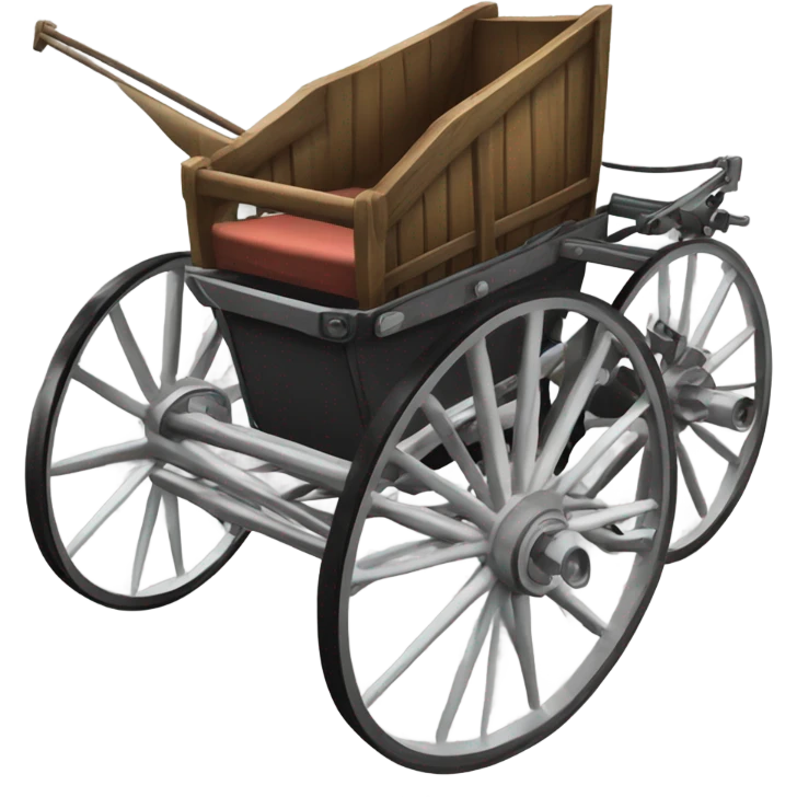 harness race cart side view emoji