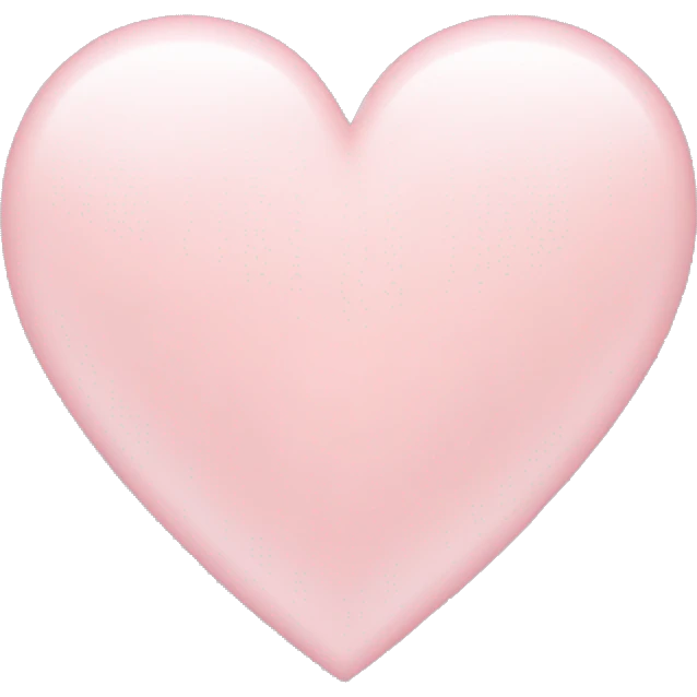 Light pink heart ￼ emoji