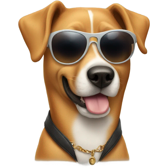 dog with sunglasses emoji