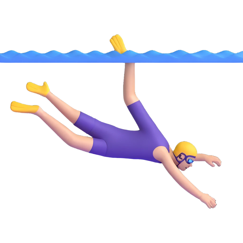 person swimming underwater emoji