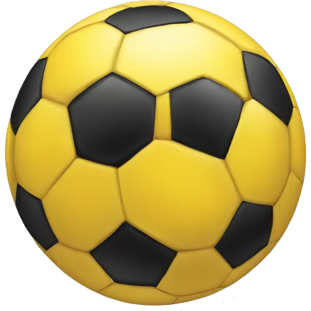 Yellow soccer ball emoji