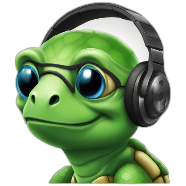 dj turtle emoji