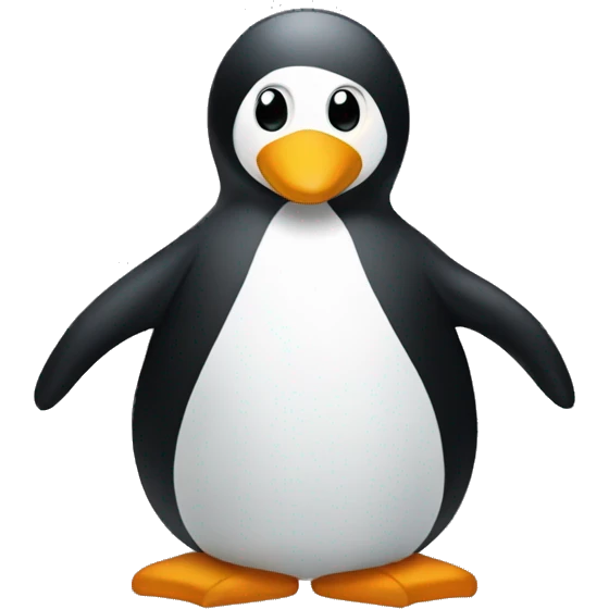 Un pingüino vestido de gala emoji