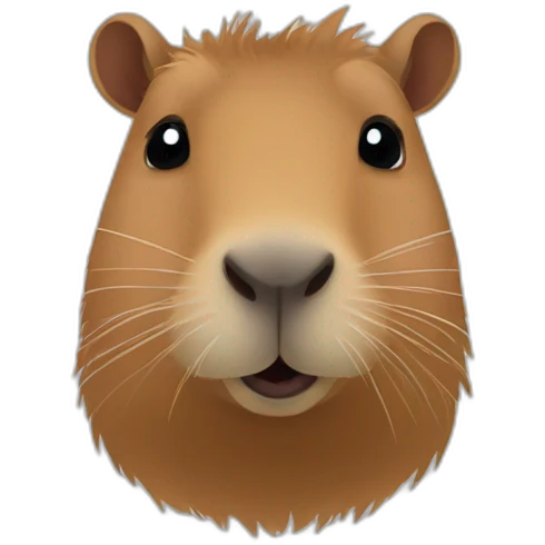 Capybara heart eyes emoji