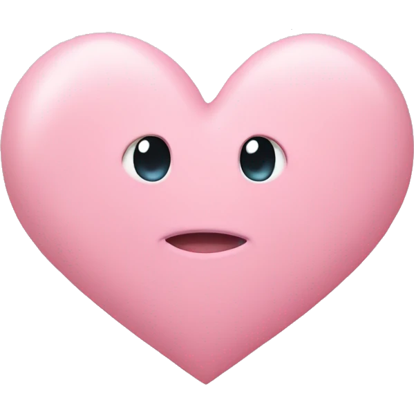 pastel pink heart emoji