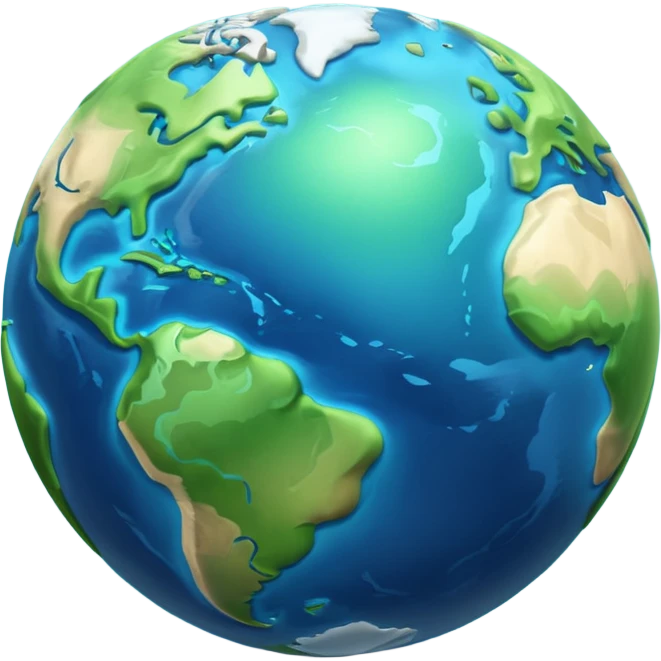 3d planet earth emoji