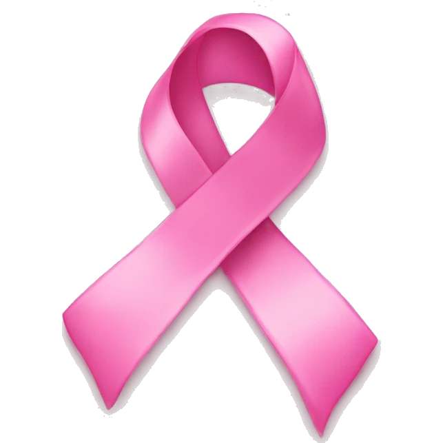 Cute pink ribbon emoji