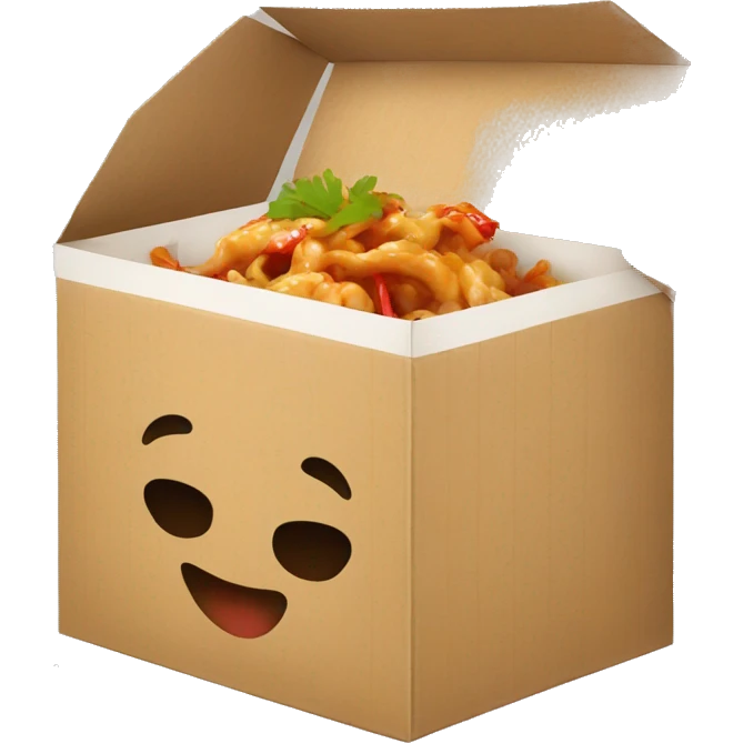Chinese food in a box emoji
