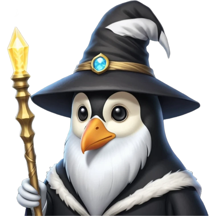 Penguin Wizard emoji