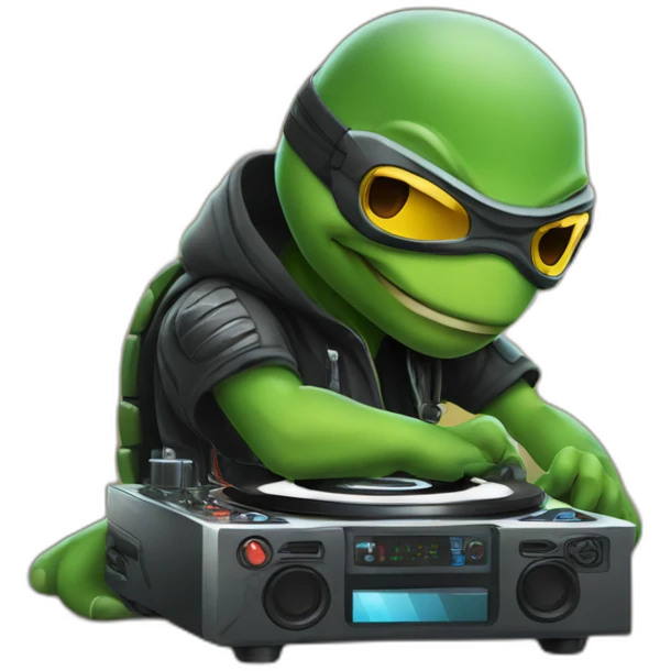 Dj turtle ninja emoji