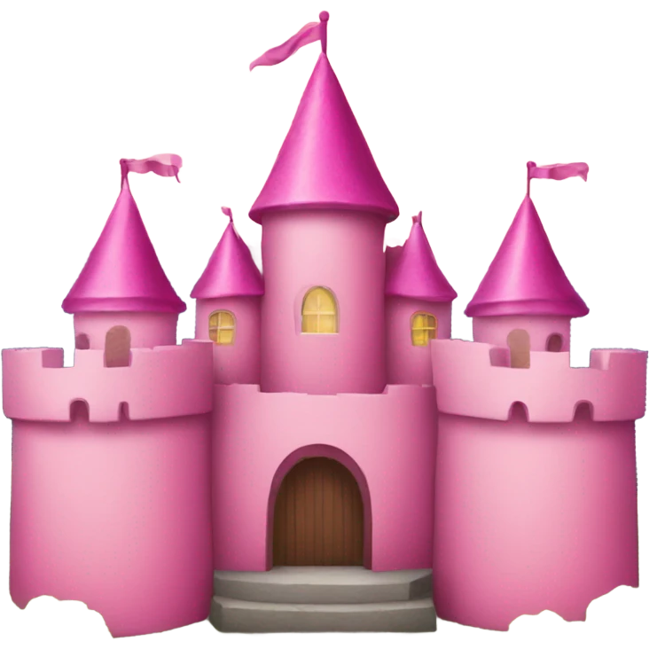 A pink castle emoji