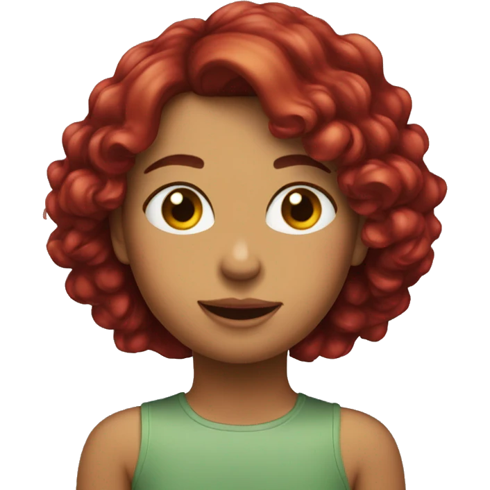 ragazza con i capelli rossi emoji