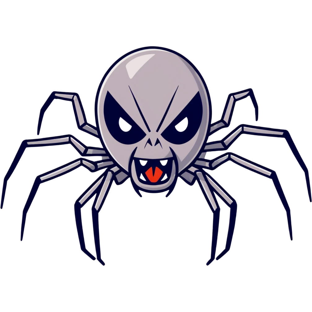 angry spider emoji