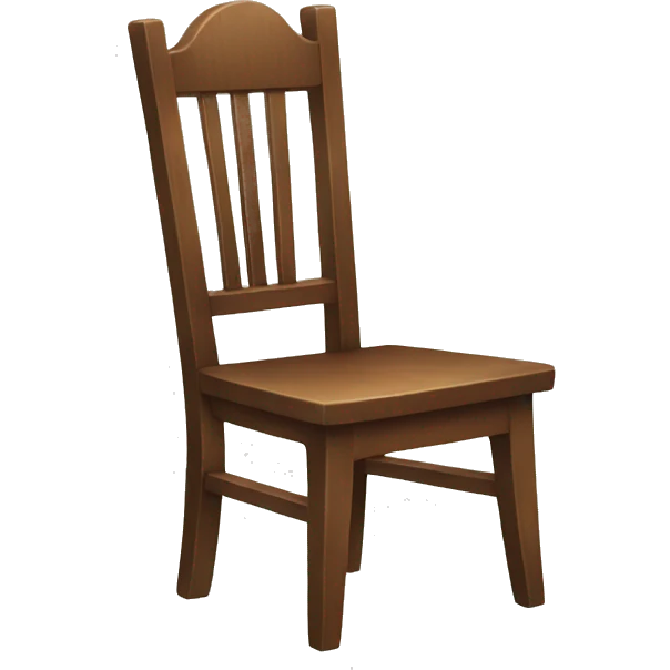 Wooden chair emoji
