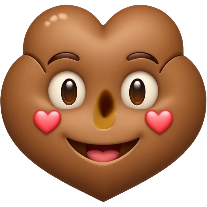 heart smile emoji. use 3 poops instead hearts emoji