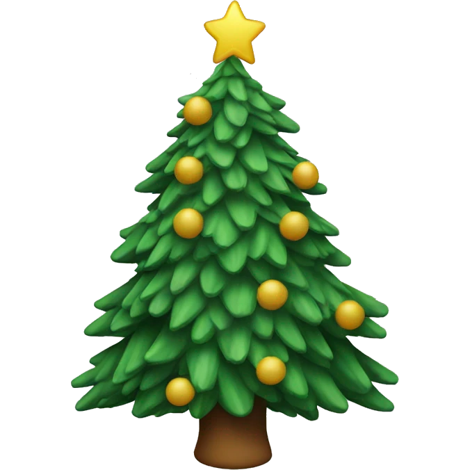Christmas tree running emoji
