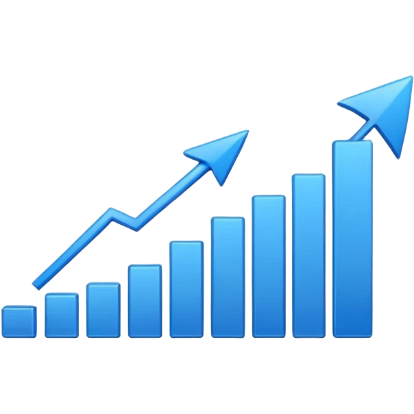 graph with an arrow emoji