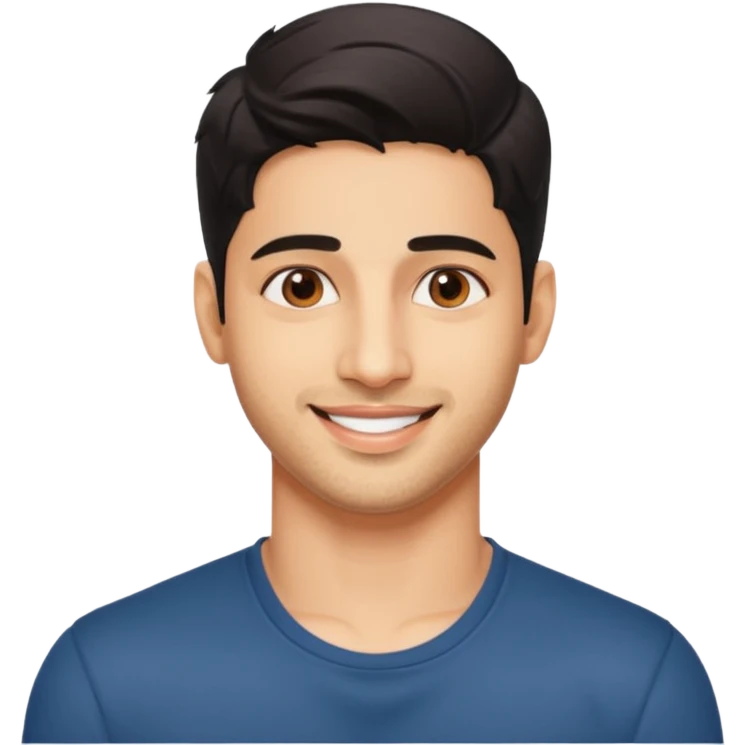 generate a pretty bratz siddharth malhotra emoji
