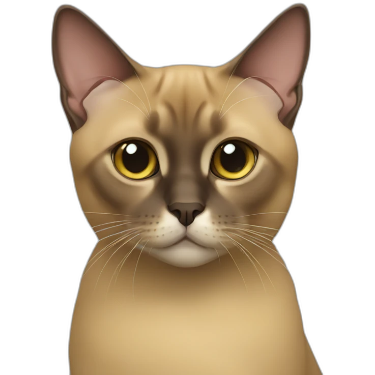 Burmese cat emoji