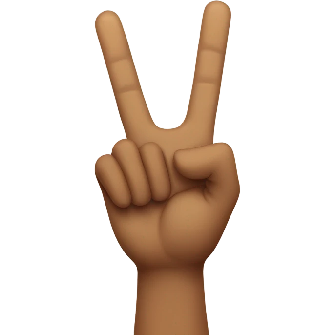 Waving peace sign emoji
