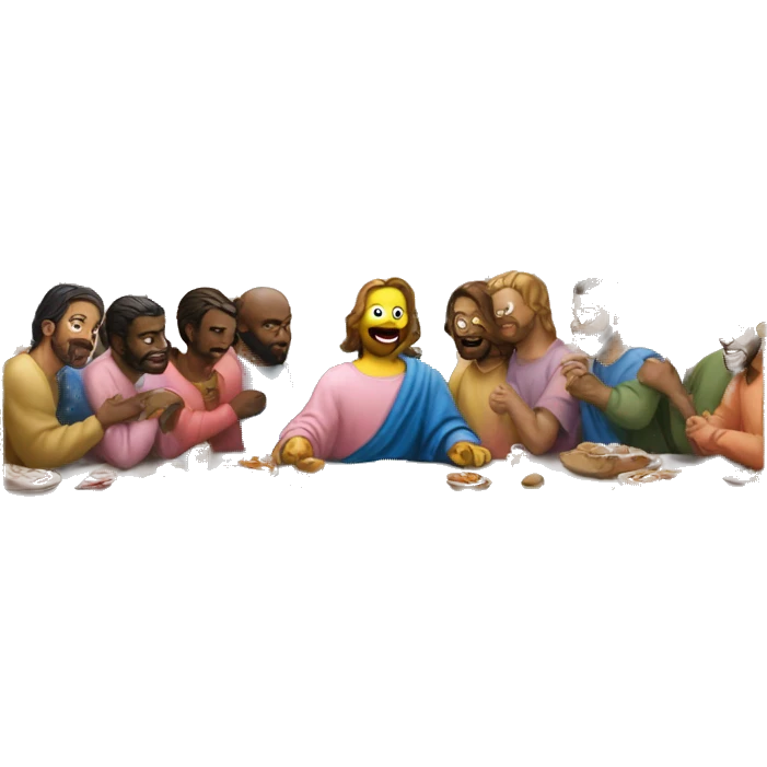Light pink last supper  emoji