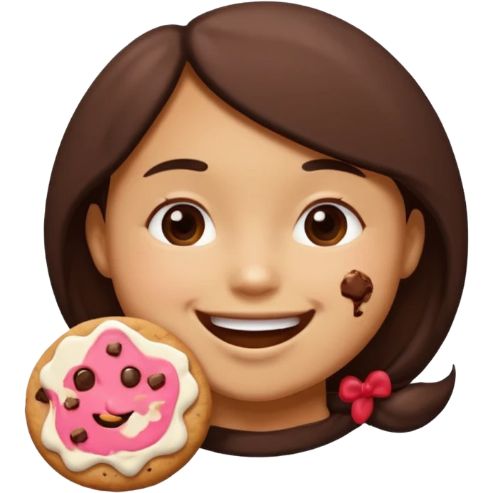 cute cookie eat emoji