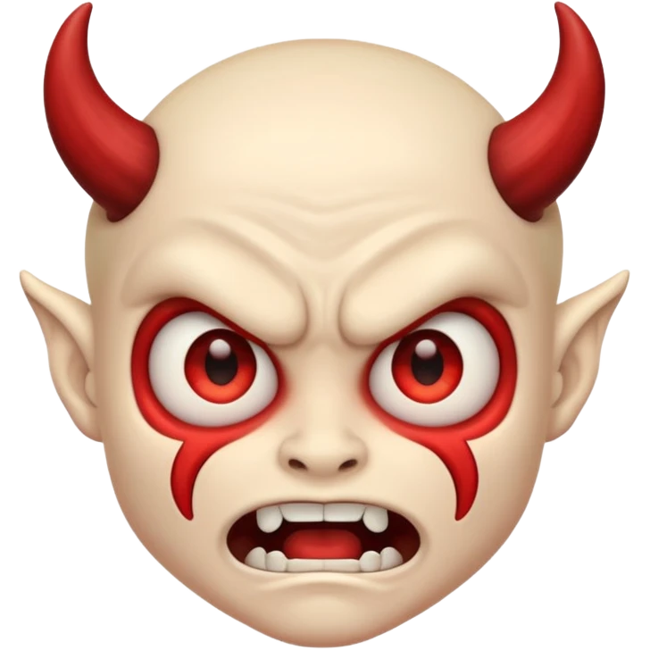 very scared demon memoji emoji