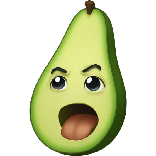 Avocado crying emoji